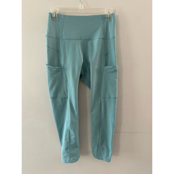 Apana Leggings Women's Small Blue Pockets High Rise Activewear Athleisure - Picture 1 of 6